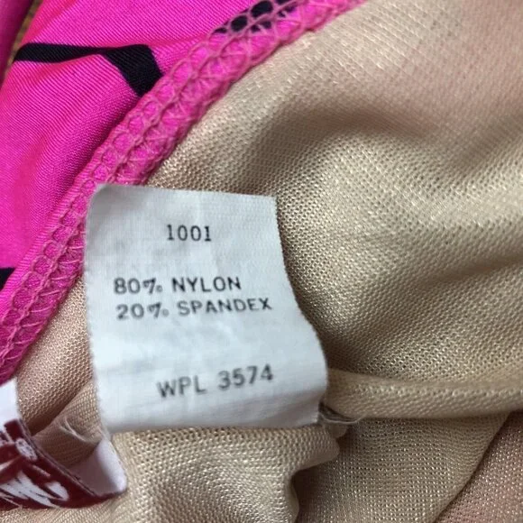 Cole of California Womens Swimsuit Size 10 Pink Black One Piece Vintage 1980s - Picture 10 of 10